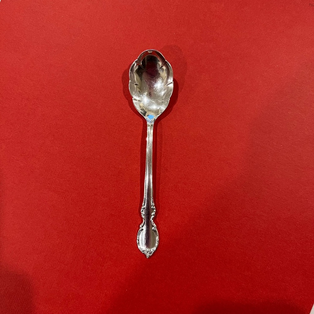 Rogers Bros. Silverplate Sugar/Jelly Scalloped Spoon